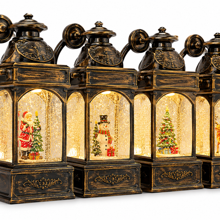 Vintage LED Christmas Lantern 13 x 19 x 30 cm
