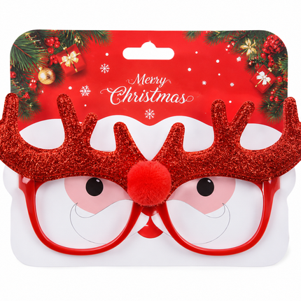 Christmas Reindeer Antler Party Glasses