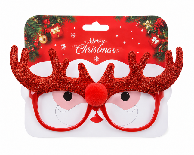 Christmas Reindeer Antler Party Glasses