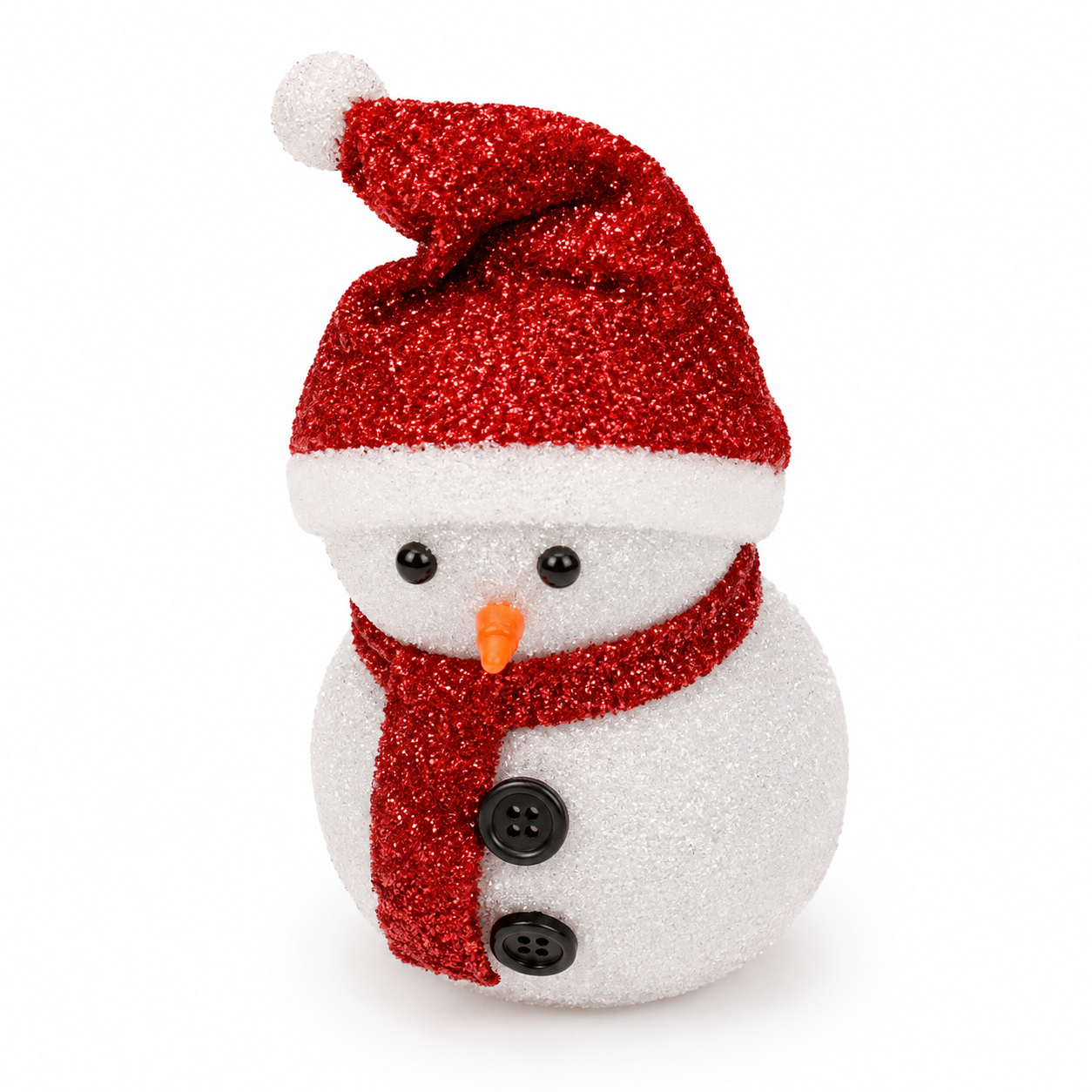 Glitter Snowman Christmas Decoration