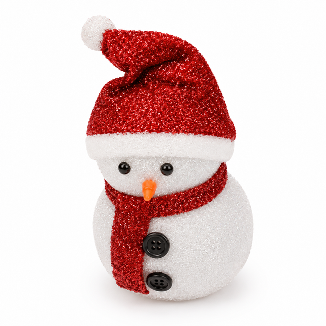 Glitter Snowman Christmas Decoration