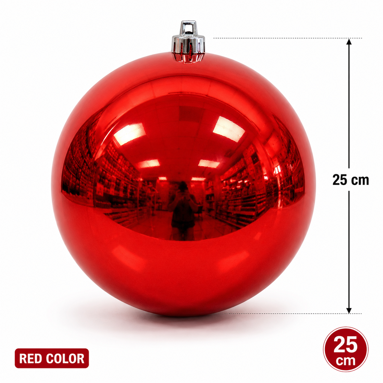 Christmas Red Ball Ornament - 25 cm