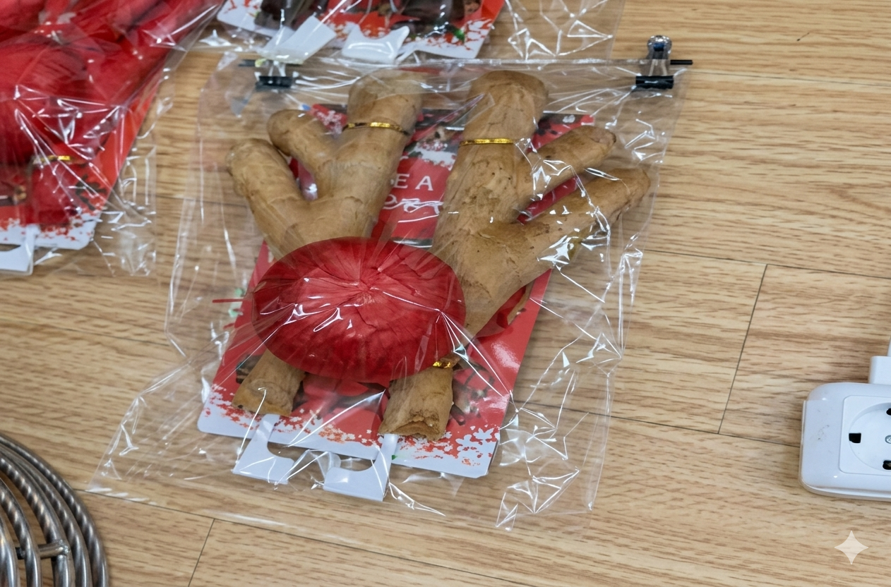 Christmas Reindeer Decoration Set 39 x 27 cm