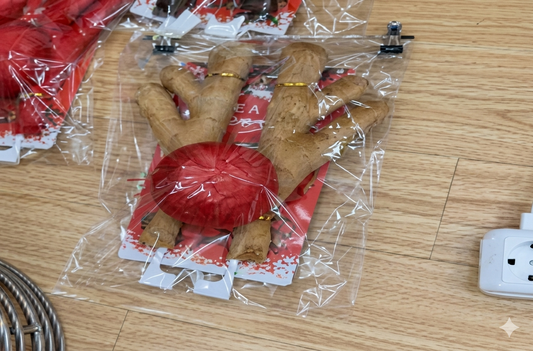 Christmas Reindeer Decoration Set 39 x 27 cm