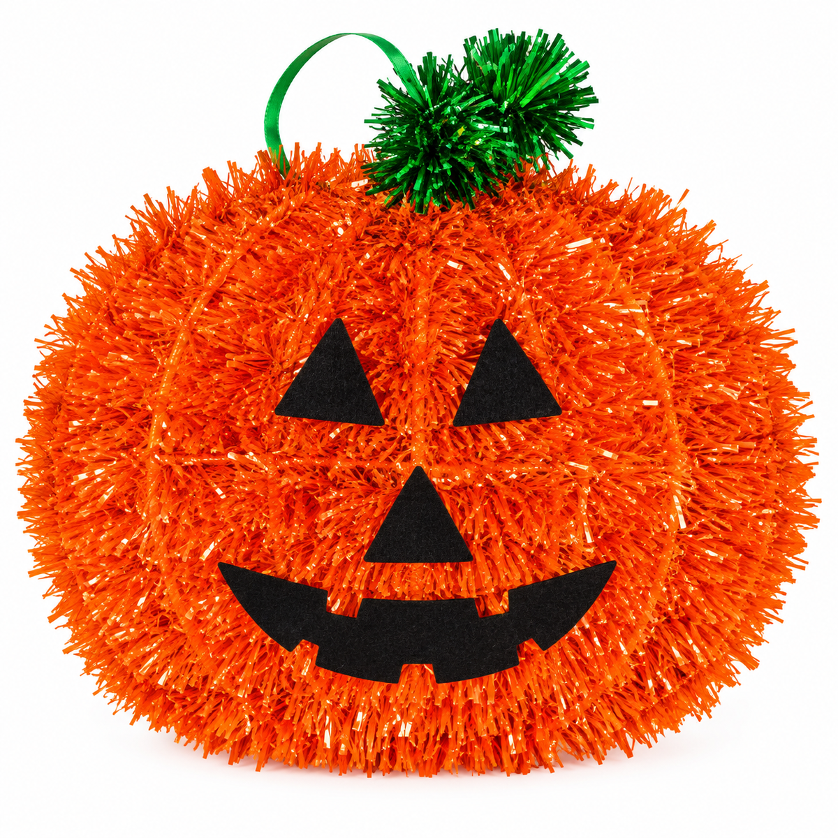 Halloween Jack-O’-Lantern Pumpkin Tinsel Hanging Decoration