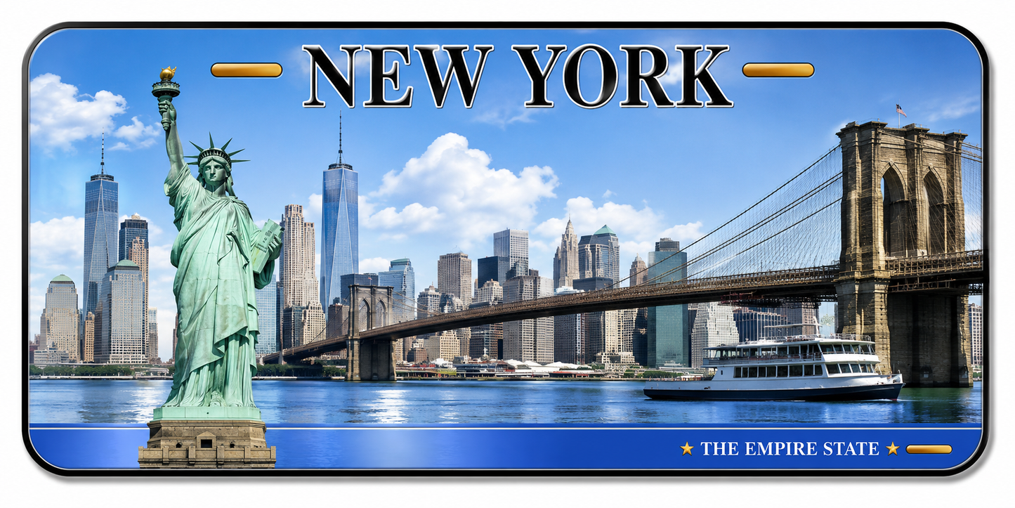 New York City Fridge Magnet – Statue of Liberty, Brooklyn Bridge 30*15cm