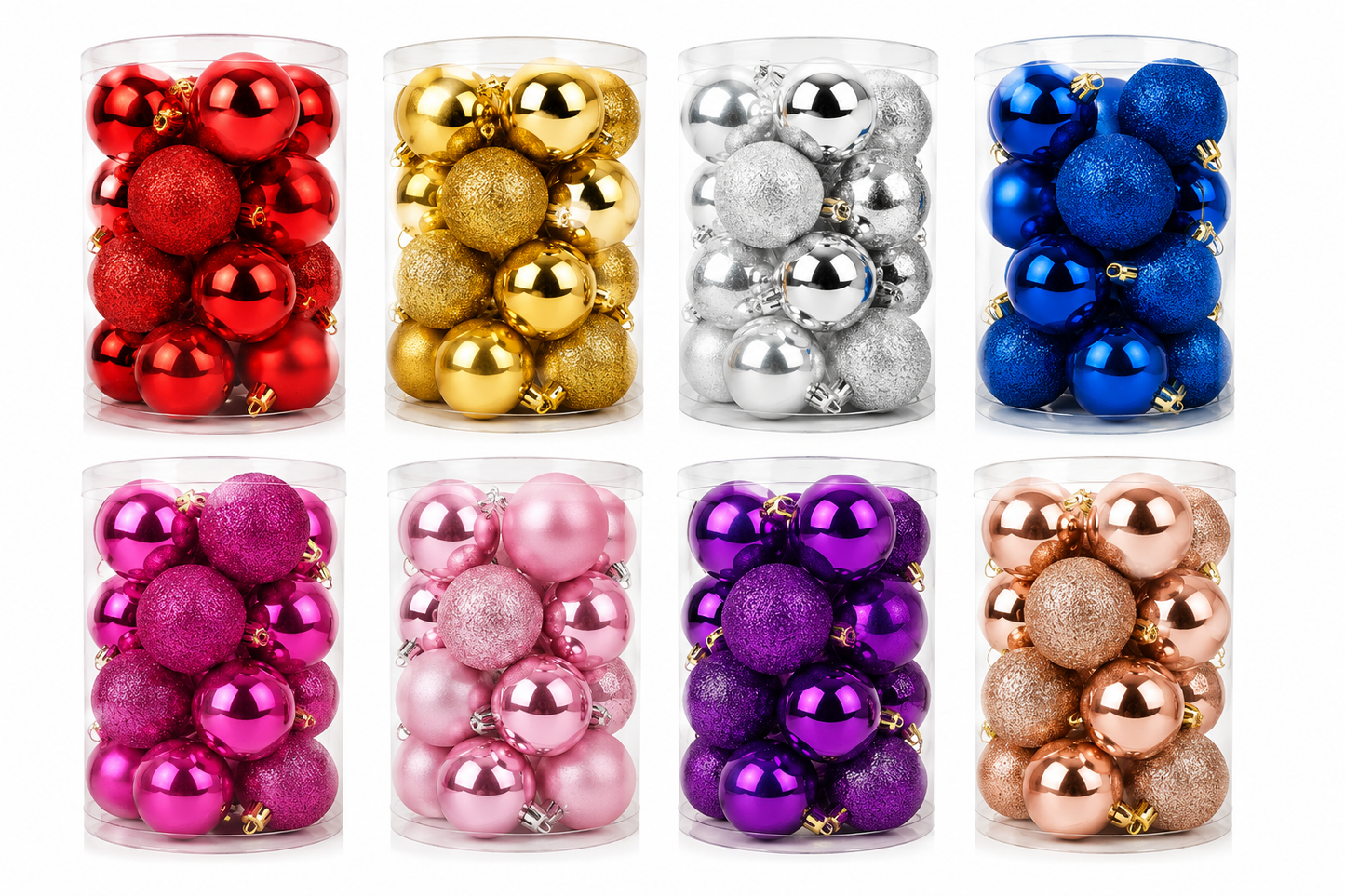 Assorted Christmas Ball Ornament Set