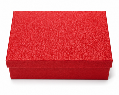 Red Rectangular Gift Box with Lid 10ct - 14.76*11.42*6.30"