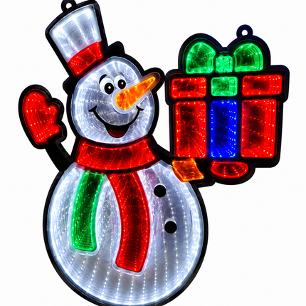LED Snowman Figure 30 cm