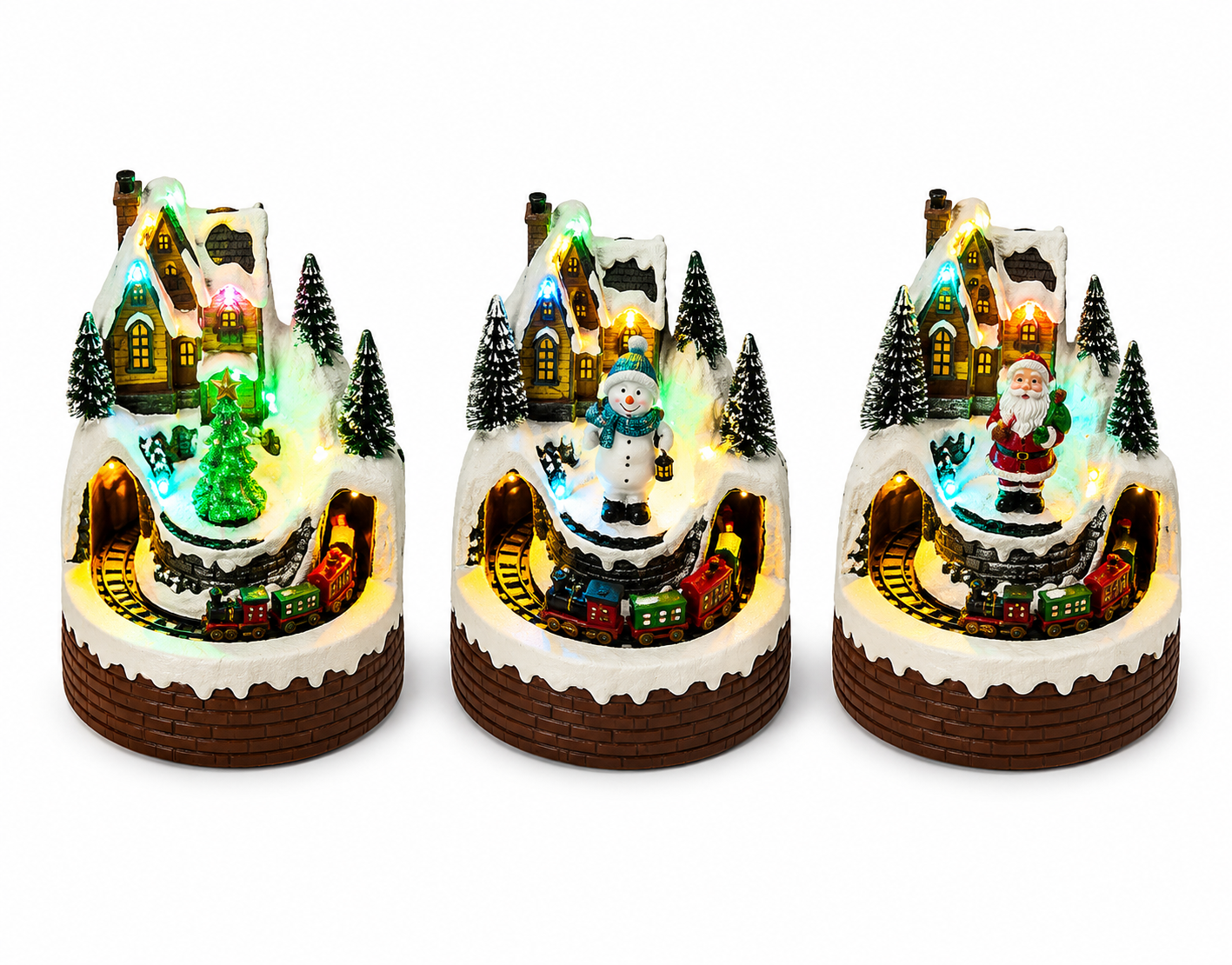 LED Christmas Village Scene 20 x 20 x 16 cm