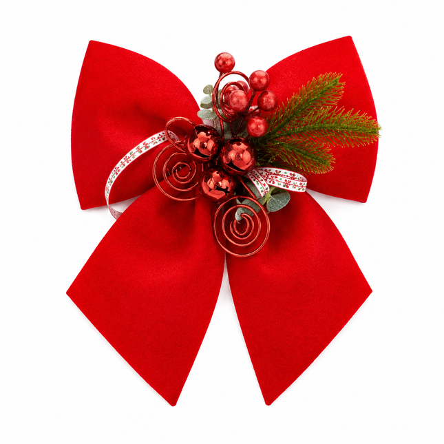 Red Christmas Decorative Bow