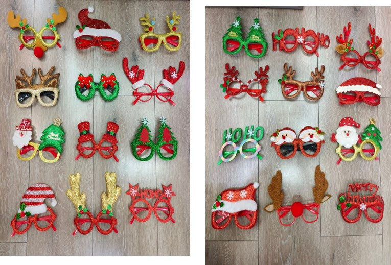 Christmas Festive Party Eyeglasses – Assorted Styles - 24 Ct