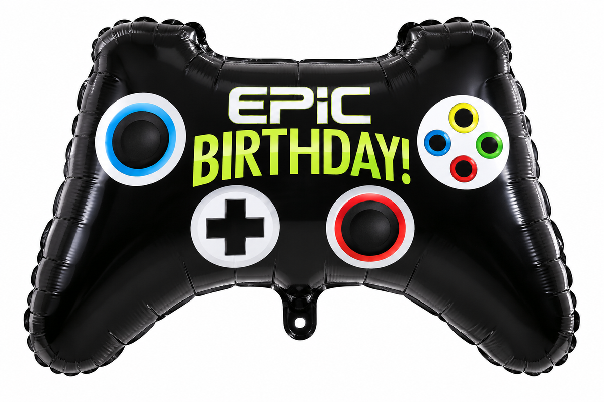 24" Epic Birthday Gaming Controller Foil Balloon