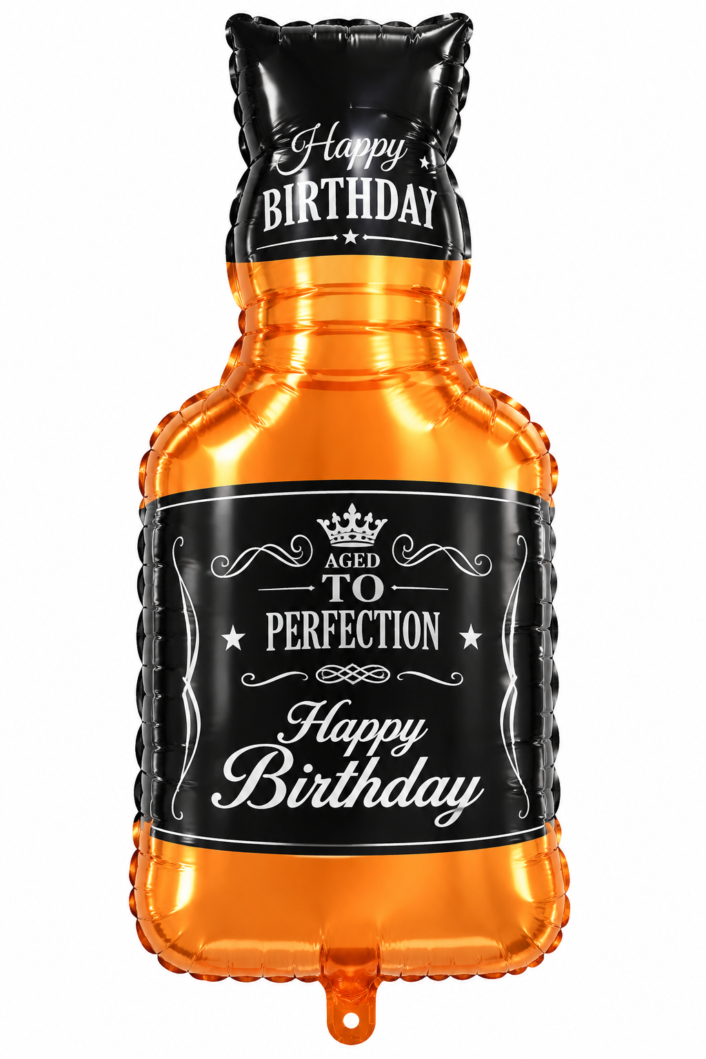 36" Happy Birthday Whiskey Bottle Shaped Foil Balloon