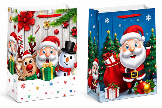 Christmas Santa & Friends Gift Bag - Super Giant