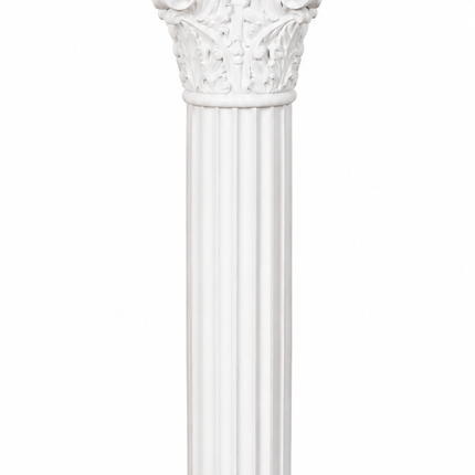 White Decorative Pedestal Plant Stand – 100cm