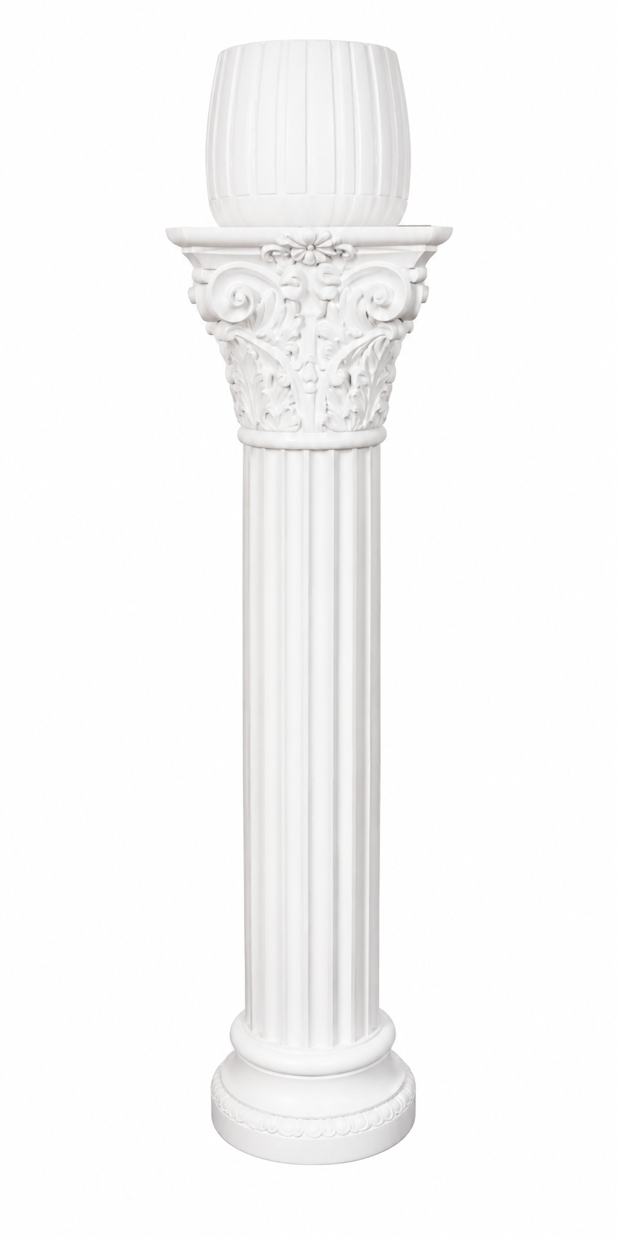 White Decorative Pedestal Plant Stand – 100cm
