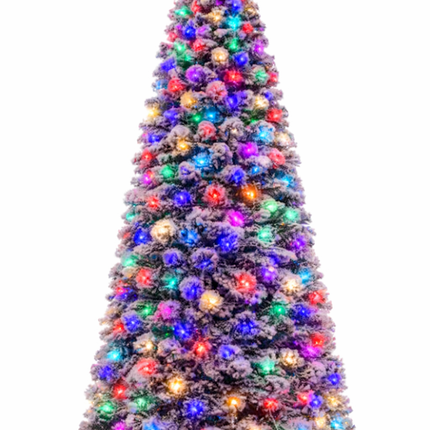 Festive Glow Pre-Decorated Color Changing Holiday Christmas Tree - 60 cm