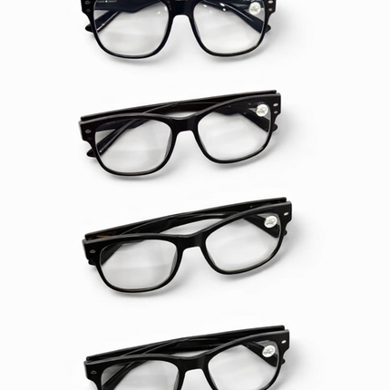 Glasses – 3.5-4 Mixed Colors (Mostly Black)