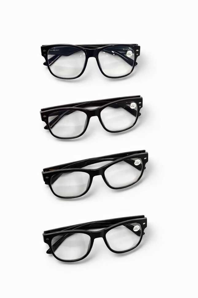 Glasses – 3.5-4 Mixed Colors (Mostly Black)