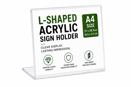 A4 Clear Acrylic Display Stand – Display Frame