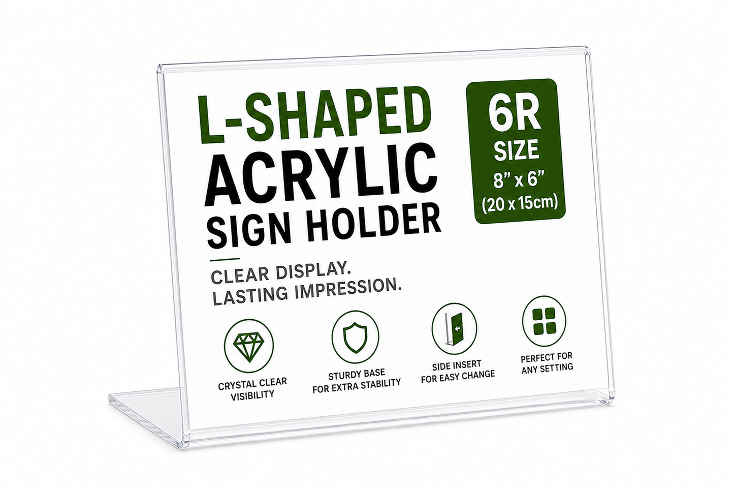 6R Landscape Acrylic Display Frame