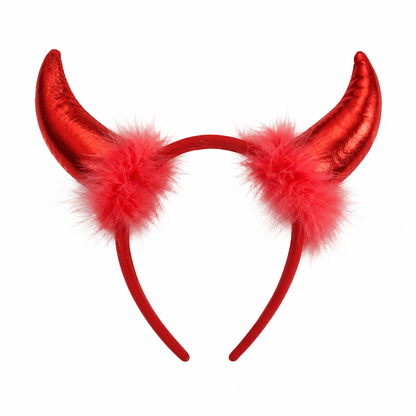 Red Devil Horn Headband