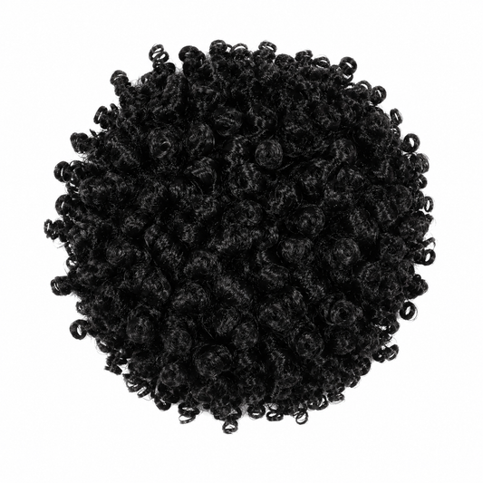 Premium Curly Black Fake Hair Wig