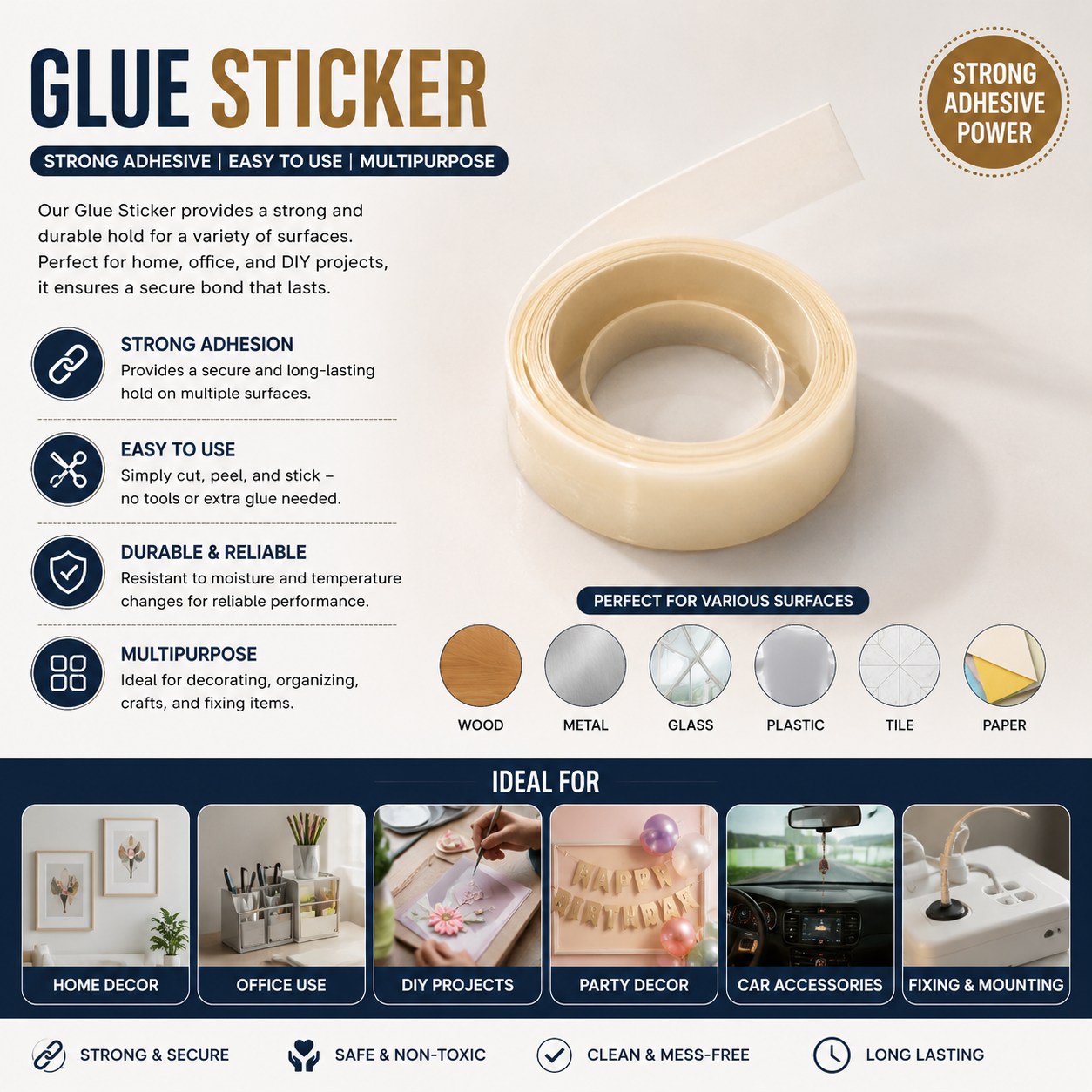 Clear Double-Sided Mounting Tape
