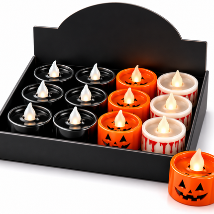 Halloween Flameless Tealight Candles
