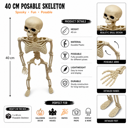 40cm Mini Skeleton Halloween Party Decoration Prop