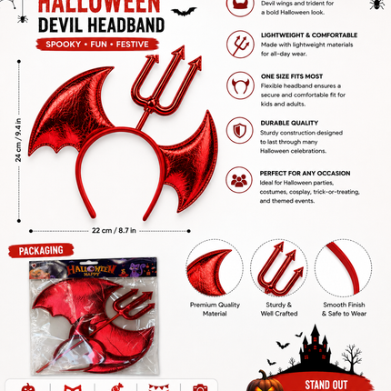 Halloween Devil Headband
