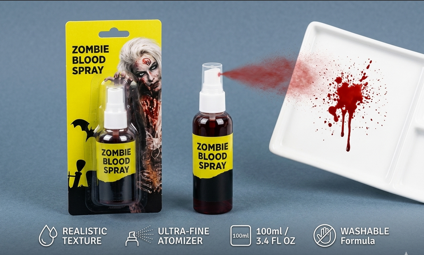 Zombie Blood Spray 100ml - for Halloween Makeup