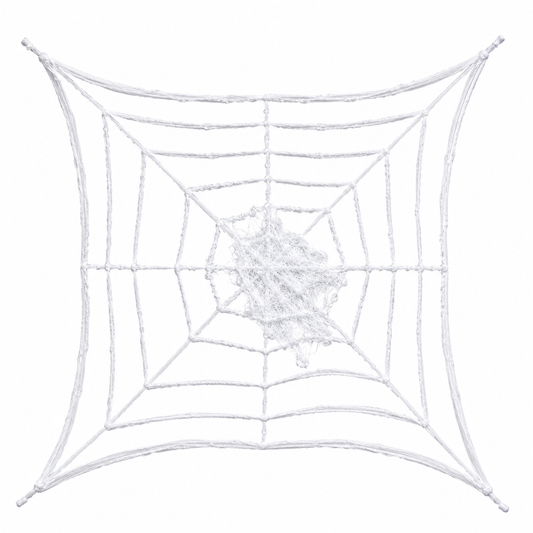 White Halloween Spider Web Net Decoration
