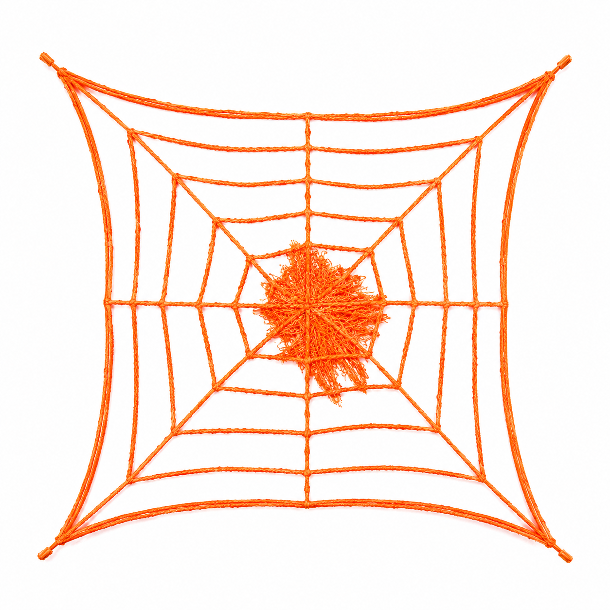 Halloween Spider Web Decoration Orange Stretchable Web