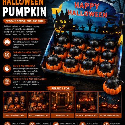 Halloween Mini Pumpkin Decorations
