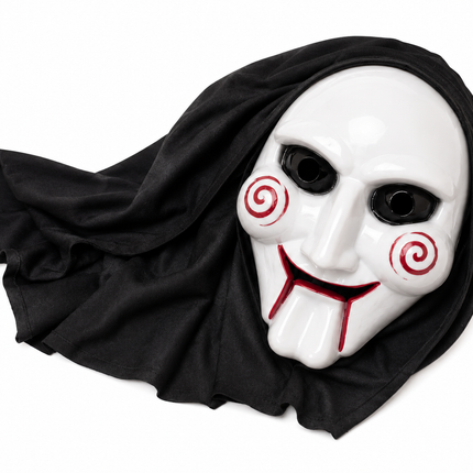 Halloween Horror Puppet Face Mask with Hood