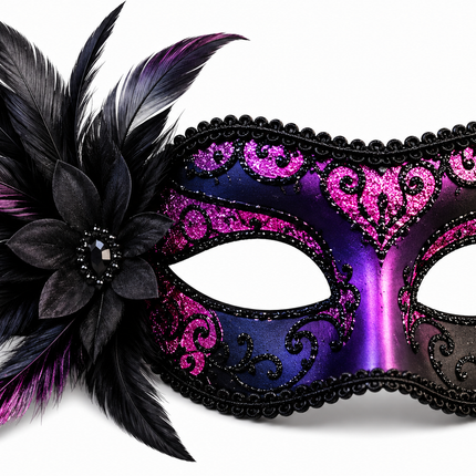 Halloween Purple Masquerade Mask