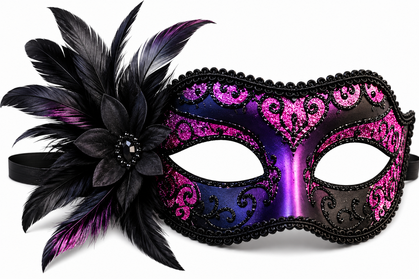 Halloween Purple Masquerade Mask