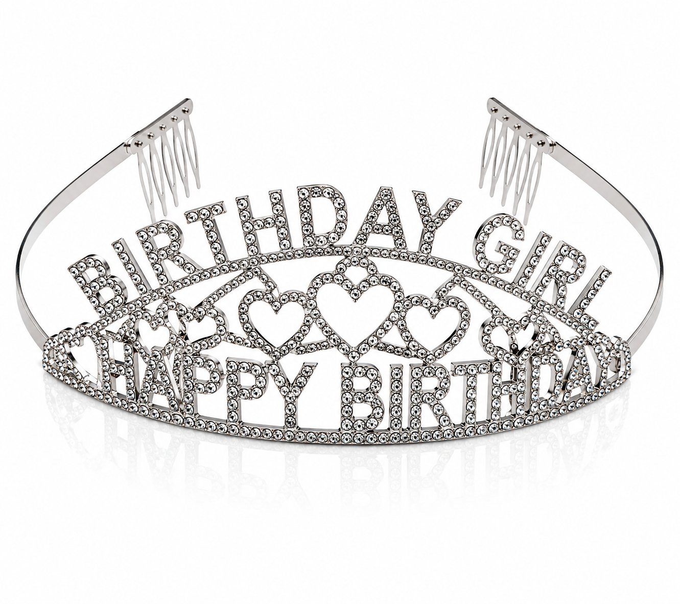 Birthday Girl Rhinestone Tiara Headband Crystal Crown