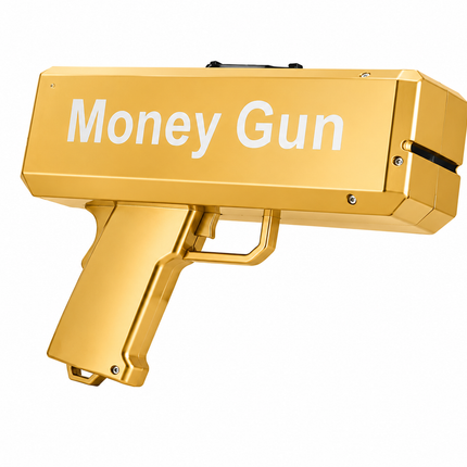 Gold Party Money Gun with Play Cash Fake Notes