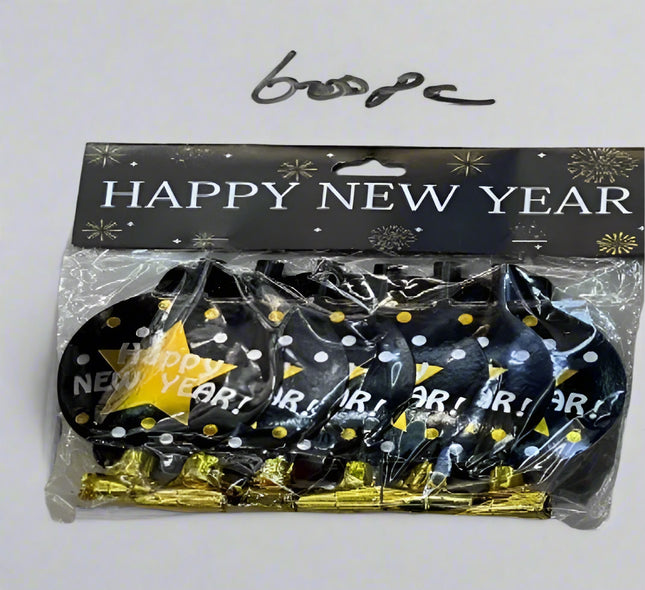Party Blowers – New Year Themed, 6 Pieces per Pack