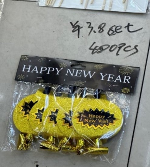 New Year Themed Party blowers