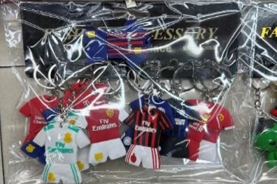 Football Fanatic Keychain: A Must-Have for Soccer Lovers - 4 mix designs