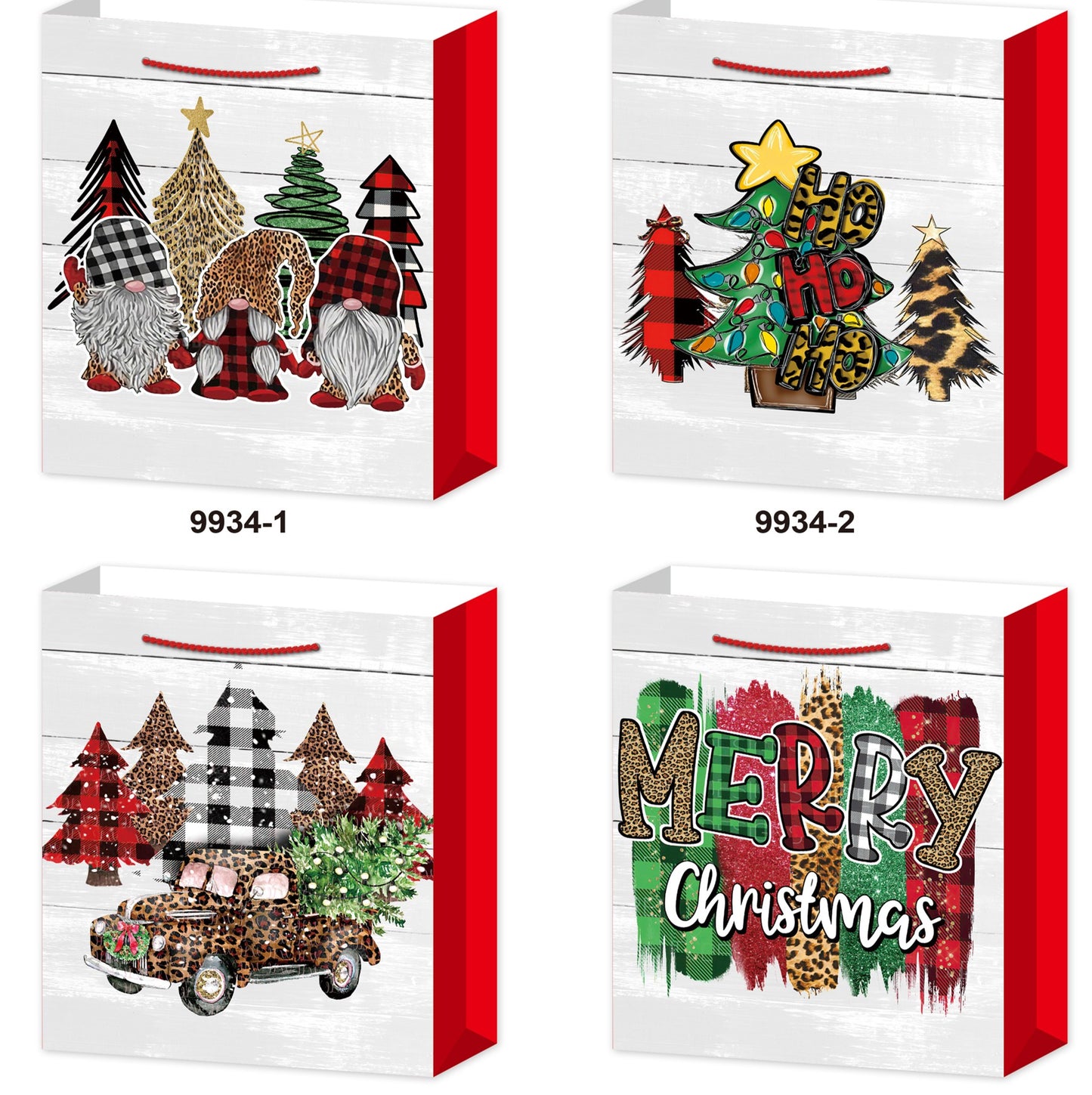 Medium Christmas Gift Bag – Festive & Compact 18 × 24 × 8.5 cm