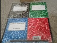 Marble composition Notebook.Asst colors