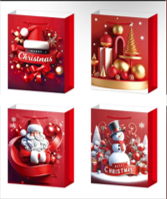 Large Christmas Gift Bag .Size :26 x 32x10 cm