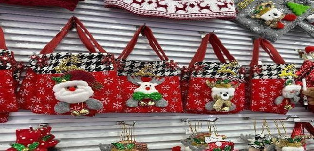 Festive Christmas Gift Bag - 5 design mix