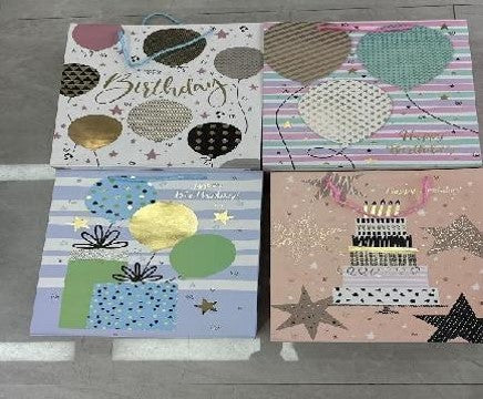 Colorful Birthday Gift Bags - Medium