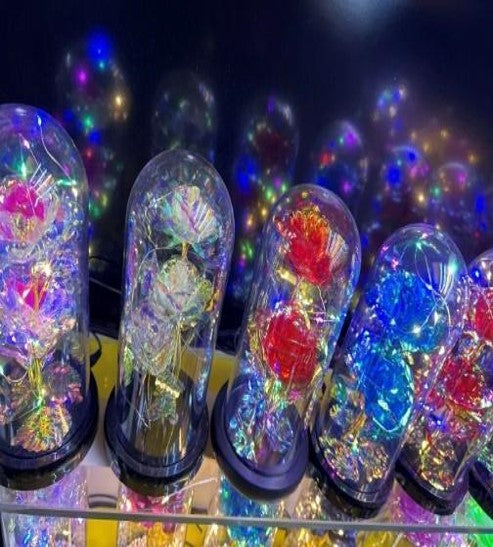 Multi-Color Flower Decoration with light  - Vibrant & Festive